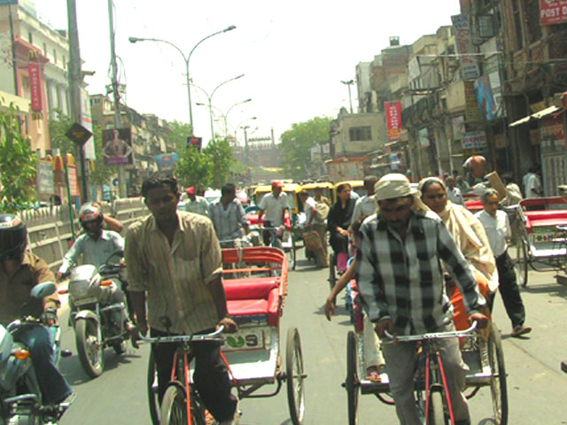 Rikshaw Ride At Chandni Chowk