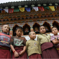 Introduction of India, Bhutan & Nepal 49 Windhorse Tours 06young monks Windhorse Tours