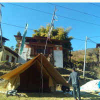 Camp below Temple Windhorse Tours