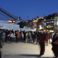 Circumbalating Baudanath in Night Windhorse Tours