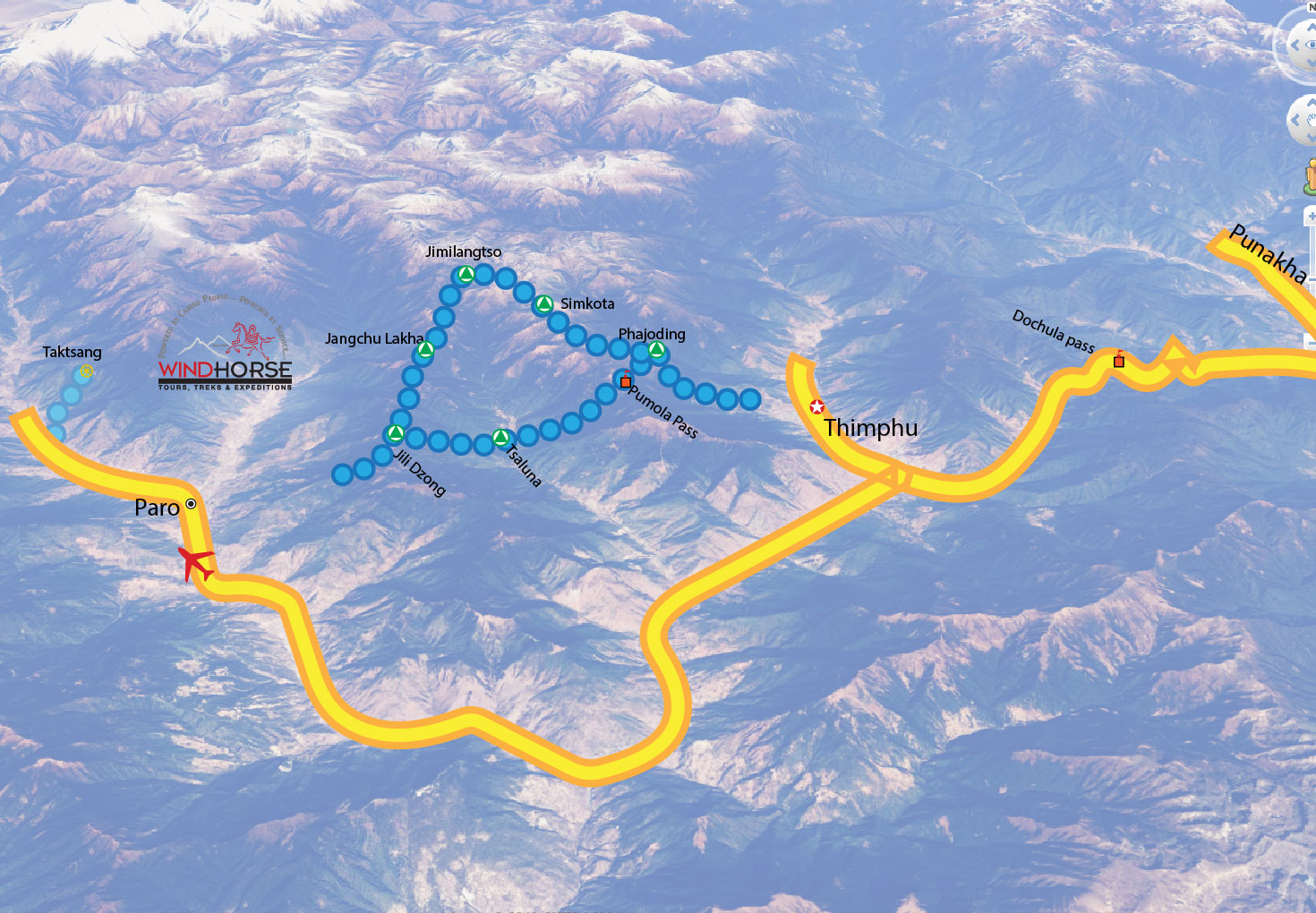 druk path trek map