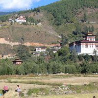 Paro Dzong with taa dzong musuem Windhorse Tours