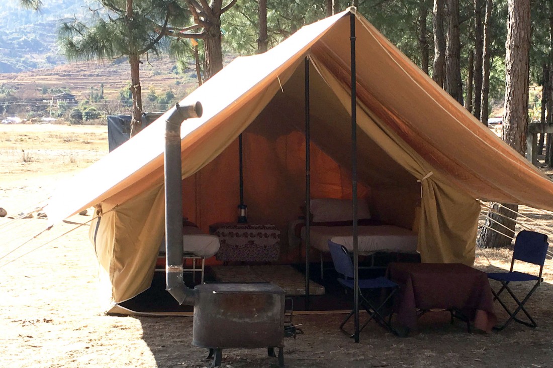 Deluxe Camping Location in Bhutan 2 Windhorse Tours lungta-deluxe-camp-tent