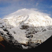 mt jumolhari from basecamp Windhorse Tours