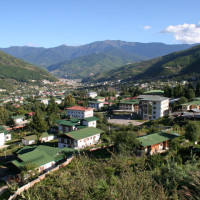 Introduction of India, Bhutan & Nepal 52 Windhorse Tours thimphu view Windhorse Tours