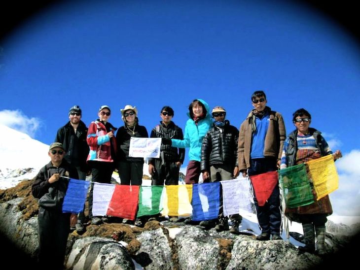 Trekking in Bhutan 1 Windhorse Tours Snowman Trek - At Rinchen Zoe La Pass (5320 m) in Lunana. October,2014