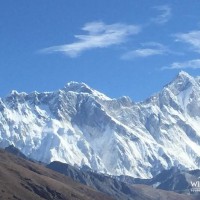 View of Mt. Everest and Lotse from Tengboche