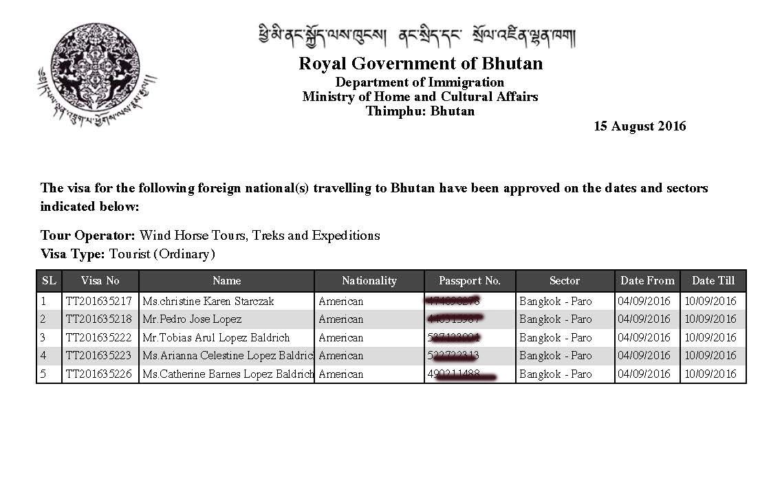 Bhutan Visa 1 Windhorse Tours Bhutan Visa