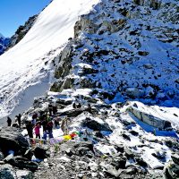 D9.8 Trekkers on the top of the Chola pass the hight of the Chola Pass is 5420m. Windhorse Tours