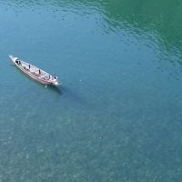 Fishing Boat over Dawki River at Indo Bangladesh border Windhorse Tours