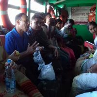 Public Feery at Majuli Windhorse Tours