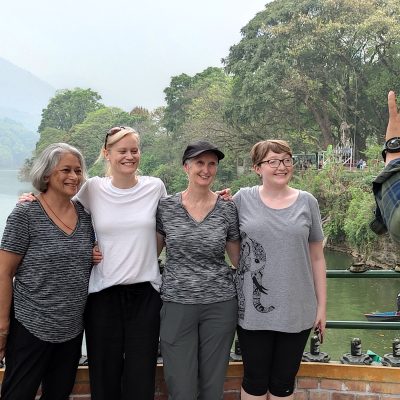 Guests at Phewa Lake Windhorse Tours