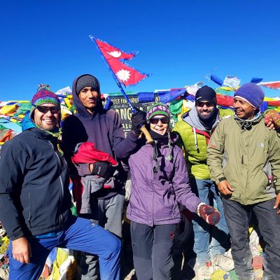 Our Guide and Guest at Thorong La Windhorse Tours