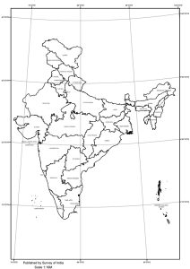 4 Essential Maps of India for Travelers 4 Windhorse Tours India Outline Map with States
