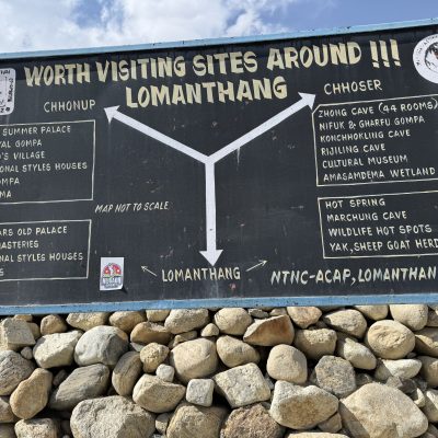 NTNC sign post upper mustang Windhorse Tours