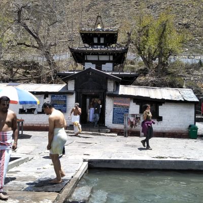 Pilgrims bathing at muktinath temple 1 Windhorse Tours