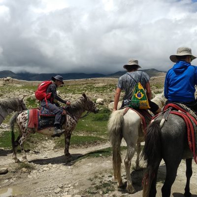 Riders on the way to Upper Mustang Windhorse Tours