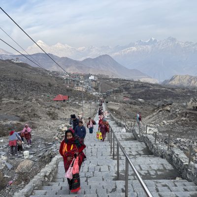 pilgrims towards Muktinath temple Windhorse Tours