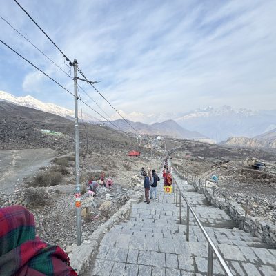 stairways leading to Muktinath temple Windhorse Tours