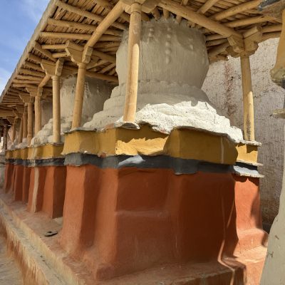 stupas inside the monastery Windhorse Tours