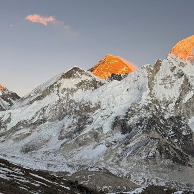 sunrise over Everest Nuptse Windhorse Tours